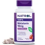 Natrol Melatonin Fast Dissolve Sleep Aid Tablets, Strawberry, 10mg, 100 Count