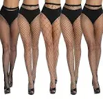 Akiido High Waist Tights Fishnet Stockings Thigh High Stockings Pantyh