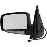 Brock Replacement Driver Side Power Mirror Paint to Match Black with Heat Signal Memory Puddle Light and Folding Compatible at MechanicSurplus.com