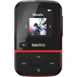 SanDisk Clip Sport GO 32GB Wearable MP3 Player Red SDMX30 32G E46R-UK