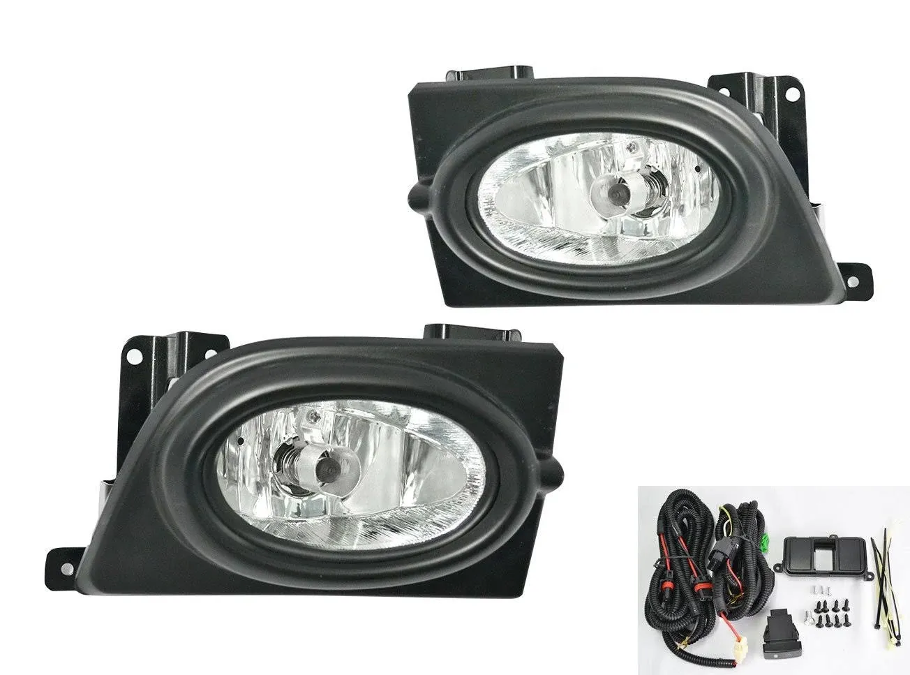 RP Remarkable Power, FL7038 Fit For 2006 2007 2008 Civic 4DR Clear Fog Light ...