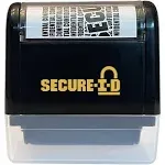 Consolidated Stamp Secure-I-D Personal Security Roller Stamp, Black