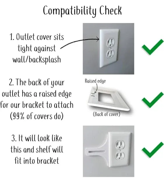 The Easy Outlet Shelf for Round Dot 4th Gen and Show 5 - Installs In Seconds - Hidden Cord Cable Storage Management - Award Winning Design