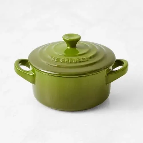 Le Creuset Mini Round Cocotte | Stoneware Olive, 8 fl. oz.