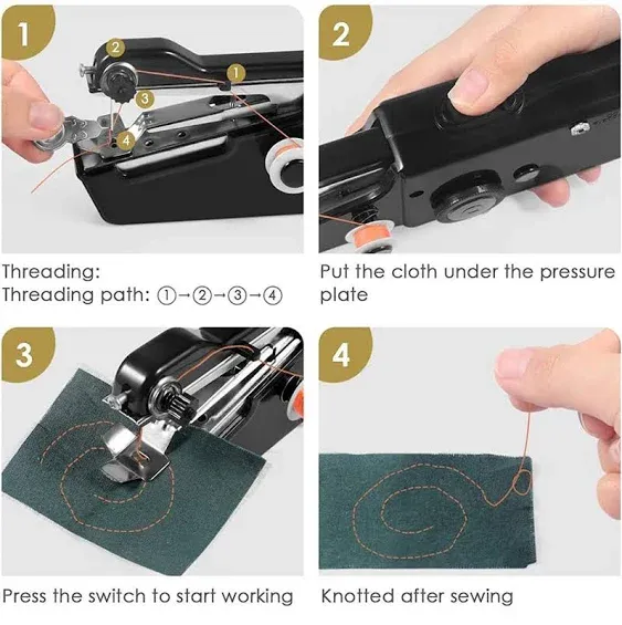 Handheld Sewing Machine Cordless Portable Mini Stitching Sewing Machine Hand