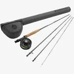 Redington Wrangler Fly Fishing Kit, Medium Fast Action Rod, Crosswater Reel, Fly Line, Leader, & Carrying Case