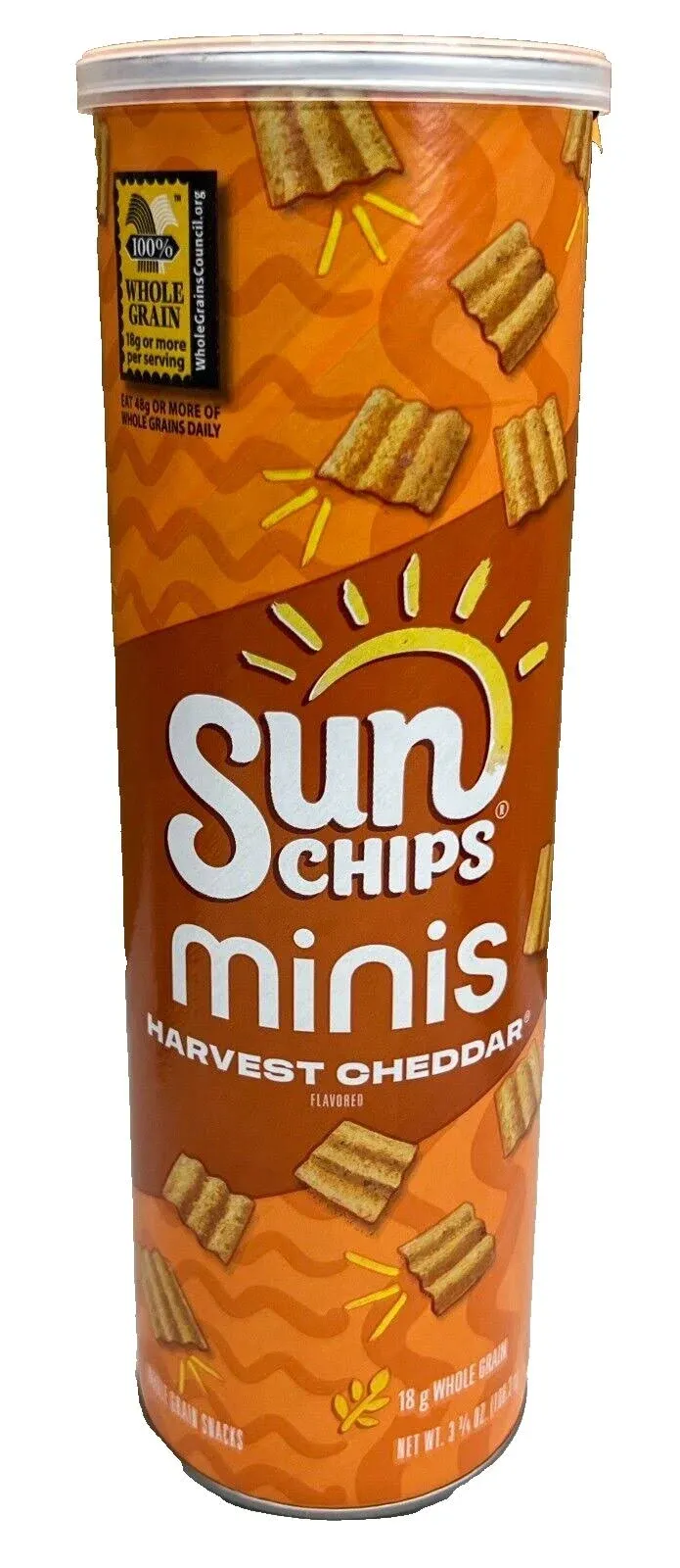 🟠 Brand New Sun Chips Garden Salsa Minis Whole Grain Snack Chips 3.75 oz