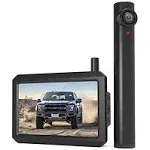 AUTO-VOX Wireless Backup Camera for Car, 3Mins DIY Installation, Back Up Camera Systems for Truck with Rechargeable Battery-Powered, Super Night Vision Rear/Front View with 5'' Monitor -TW1