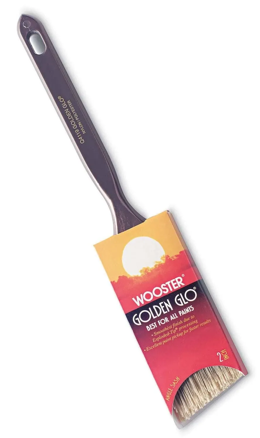 Wooster Golden Glo 2-Inch Poly/Nylon Angle Paint Brush #Q4119-2,No Q4119-2