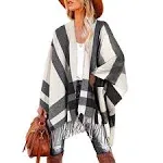 Breezy Lane Women's Shawl Wraps Warm Poncho Ruana Wrap Cardigan