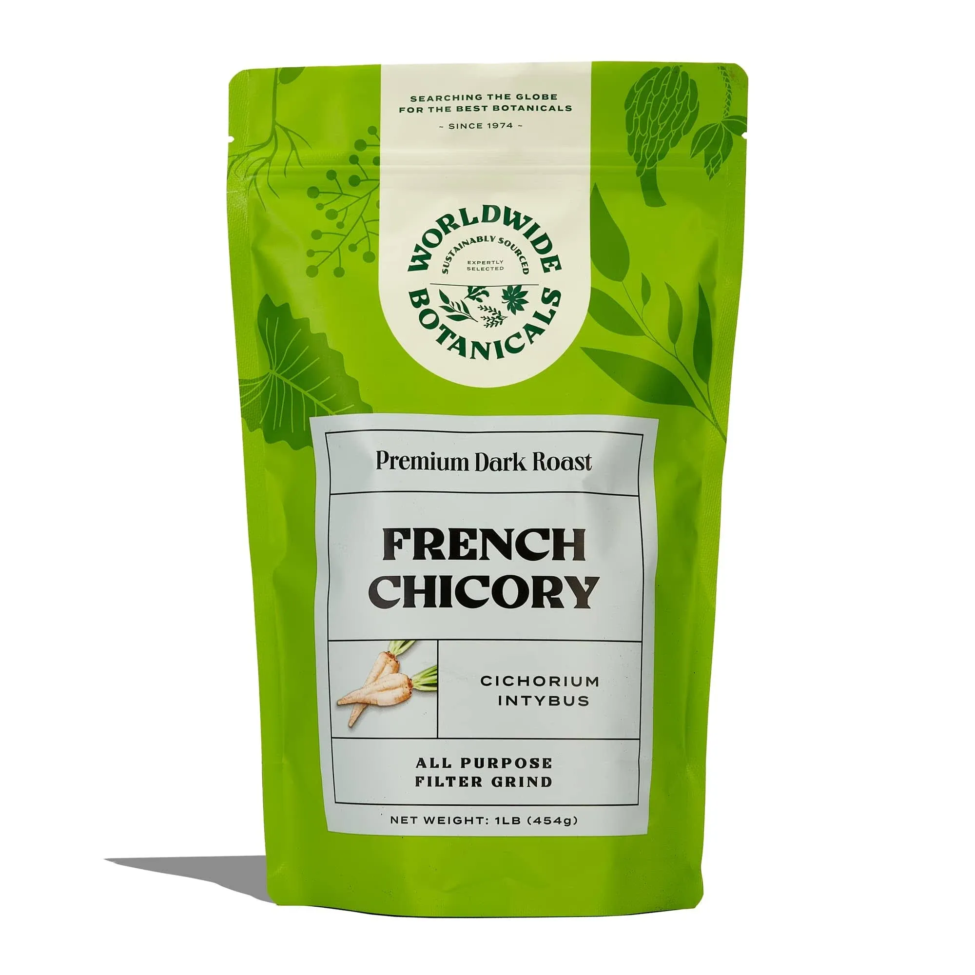 Worldwide Botanicals French Chicory Root - Dark Roast Brew Like Coffee, Blend