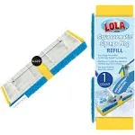 Lola Products SqueezeMatic Butterfly Sponge Mop Refill, 9 inch Head, Black