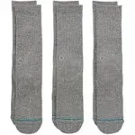 Stance Icon 3 Pack Socks - Grey Heather