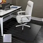 SHAREWIN Office Chair Mat for Hard Floors - 47A47,Heavy Duty Clear WoodTile Floor Protector PVC Transparent