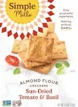 Simple Mills Tomato Basil Almond Flour Crackers 4.25 oz