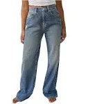 NWT We The Free Tinsley Baggy High-Rise Jeans Hazey Blue Sz 25