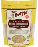 Bob's Red Mill, Farinha De Amêndoa Natural, Superfina, 453 G (16 oz)