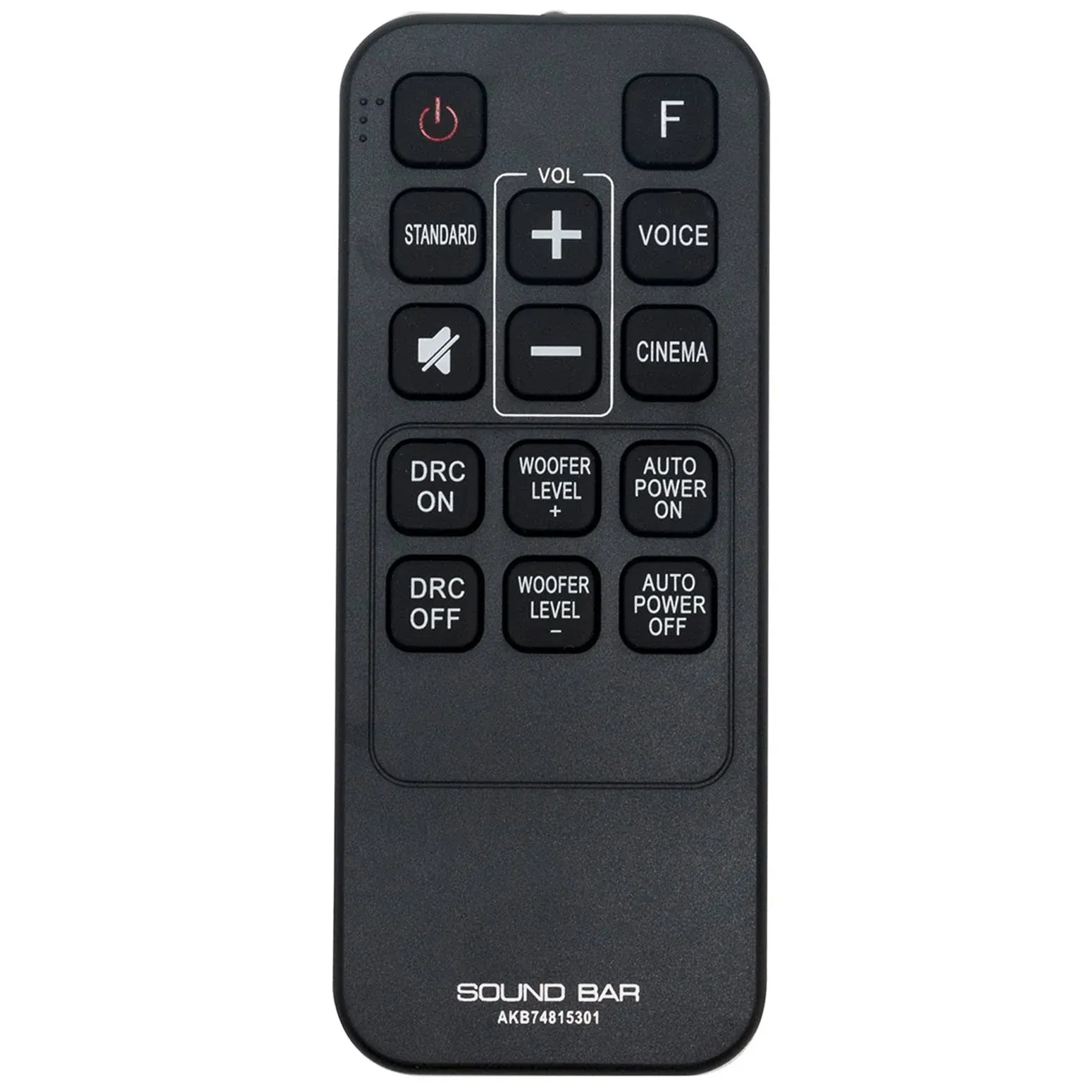 AKB74815301 Remote for LG Soundbar S55A3-D LAS454B S45A1-D LAS453B SH3B SPH3B-W