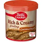 Betty Crocker Rich &amp; Creamy Frosting - Coconut Pecan - 14.5 oz - 2 pk