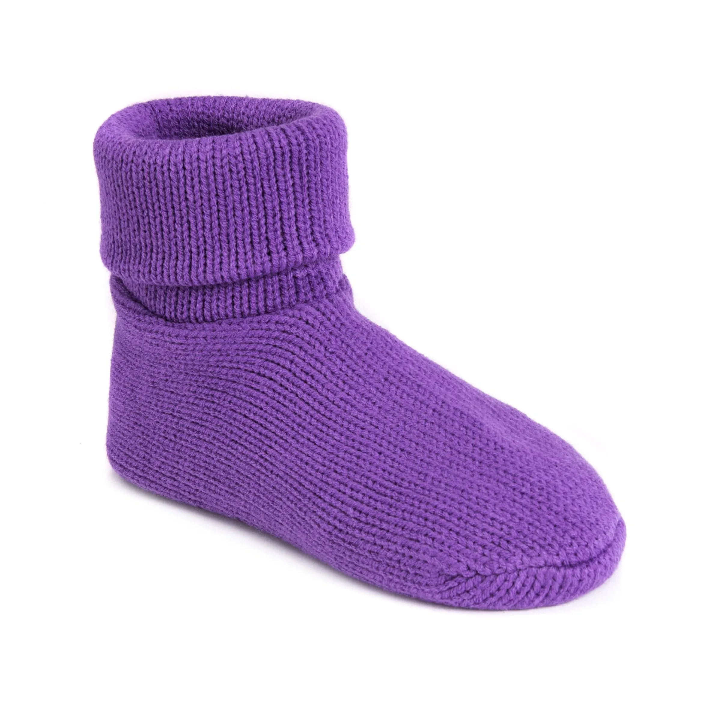 Muk Luks Cuff Sock Women's Slipper - Lilac Size One Size