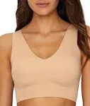 Calvin Klein Invisibles Lightly Lined V-Neck Bralette, Bare (QF4708) L