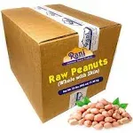 Rani Peanuts, Raw Whole with Skin (uncooked, Unsalted) 25lbs (400oz) 11.36kg Bulk Box ~ All Natural , Vegan , Gluten Friendly , Fresh Product of USA