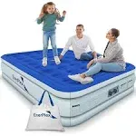 Enerplex Air Mattress with Built-in Pump - Double Height Twin, Blue