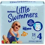 Huggies Little Swimmers Disposable Swimming Diapers, Size 4 (24-34 lbs), 18 ct