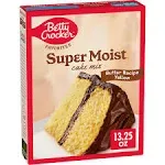 Betty Crocker Favorites Super Moist Butter Recipe Yellow Cake Mix, Holiday Baking, 13.25 oz (Pack of 12)