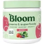 Bloom Nutrition Superfood Greens Powder Berry 30 Servings