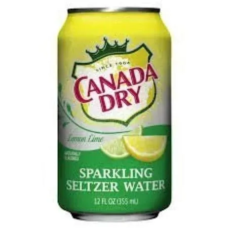 Canada Dry Sparkling Lemon Lime Flavored Seltzer Water 12oz Can (Pack of 24) by Canada Dry