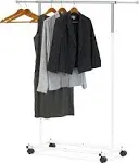 Simple Houseware Standard Rod Garment Rack, Black