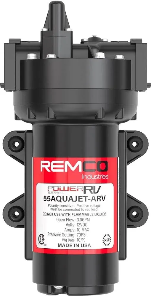 Remco 55AQUAJET-ARV Aquajet Variable Speed 5.3 GPM RV Water Pump