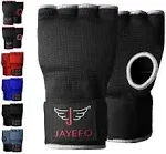 Jayefo Padded Inner Gloves for Boxing - Elastic Hand Wraps with Training Gel - Quick Boxing Wraps and Bandages for Men & Women - Wrist Wrap