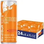 Red Bull Energy Drink, Amber Edition Strawberry Apricot, 8.4 fl oz (24 Pack)