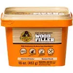 Gorilla Wood Filler 16 Ounce Tub, Natural Wood Finish for Hardware Adhesives