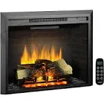 Legendflame Carl 30" W Electric Fireplace Insert (ef263), Fireplace Heater 750/1500W, Fire Crackling Sound, Remote Control