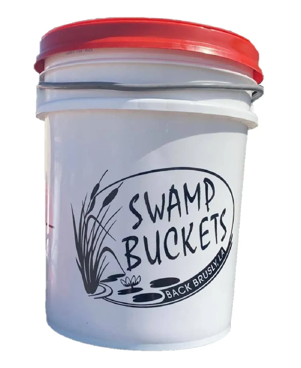 The Original Swamp Bucket with Black or Red Lid (Lid Color Will Vary Depending on ...