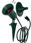 Outdoor Spotlight for Christmas Decorations - 6 Ft Plug in Christmas Spot Light - Lawn Flood Light Fixture with Garden Stake & Wall Mount - Landscape Spotlight - 120V - UL Listed