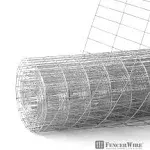 4 ft. x 100 ft. 12.5-Gauge Welded Wire Fence with 2 in. x 4 in. Mesh, Galvanized Welded Fence Wire Roll