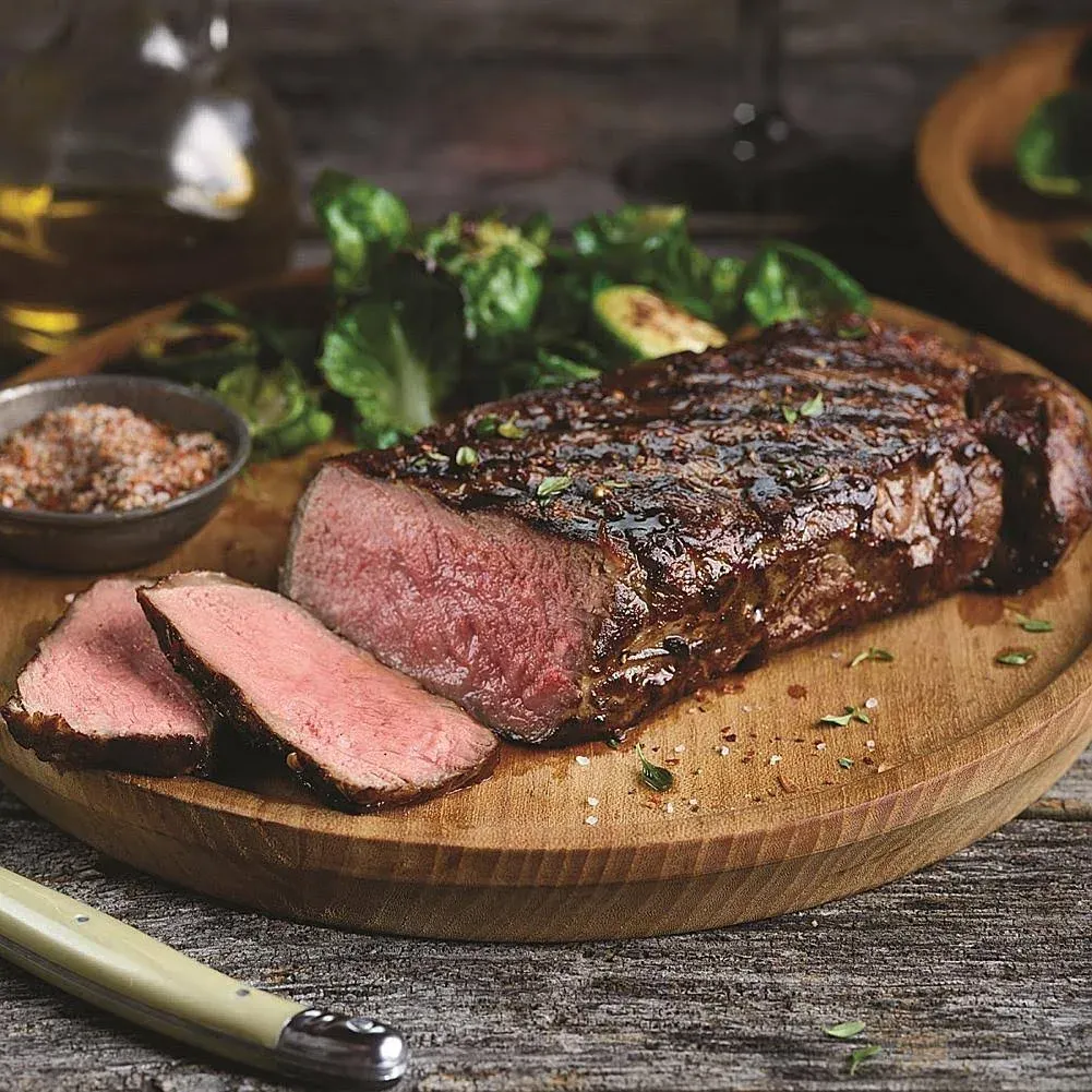 Delicious Kansas City Strip Steak, 4-count, 8 oz each - Unparalleled flavor aged up to 28 days. Restaurant-quality steaks with superior taste and tenderness from Kansas City Steak Company.