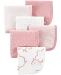 Carter's 6-Pack Washcloths (Pink)