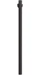 Solus 7 ft. Bronze Outdoor Direct Burial Lamp Post with Convenience Outlet and Dusk to Dawn Photo Sensor Fits 3 in. Post Top