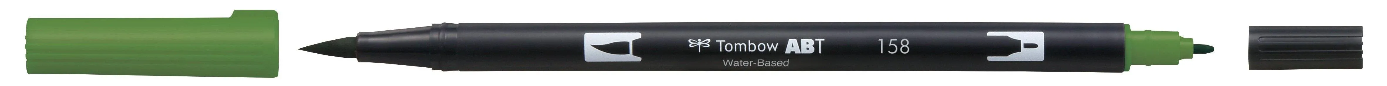 Tombow Dual Brush Pen - 158 - Dark Olive