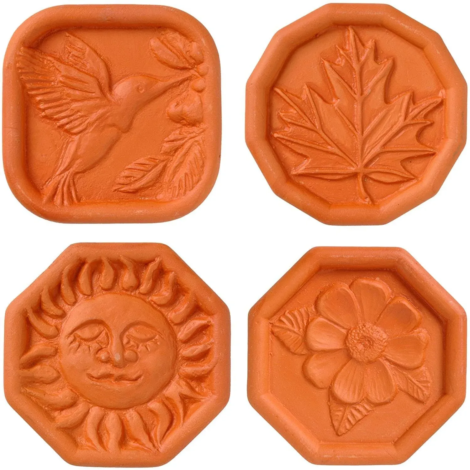 Brown Sugar Savers - Set of 4 - Hummingbird, Maple Leaf, Sun, and Daisy Designs