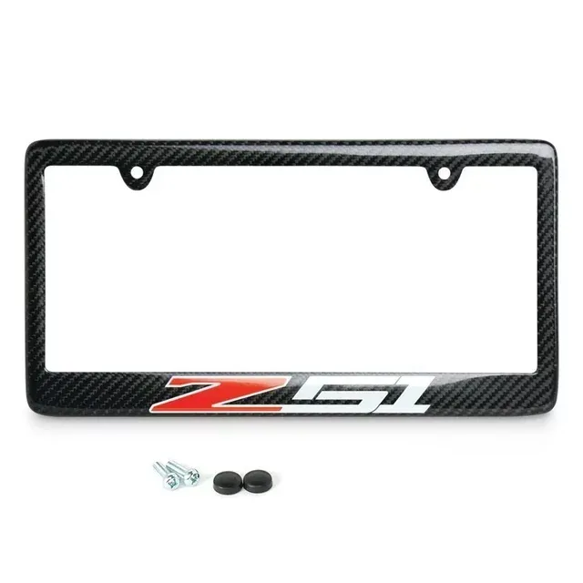 Handmade carbon fiber C7 C6 Z06 Z07 Corvette License Plate Frame C5 Z51 Stingray