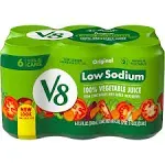 V8 Low Sodium Original 100% Vegetable Juice