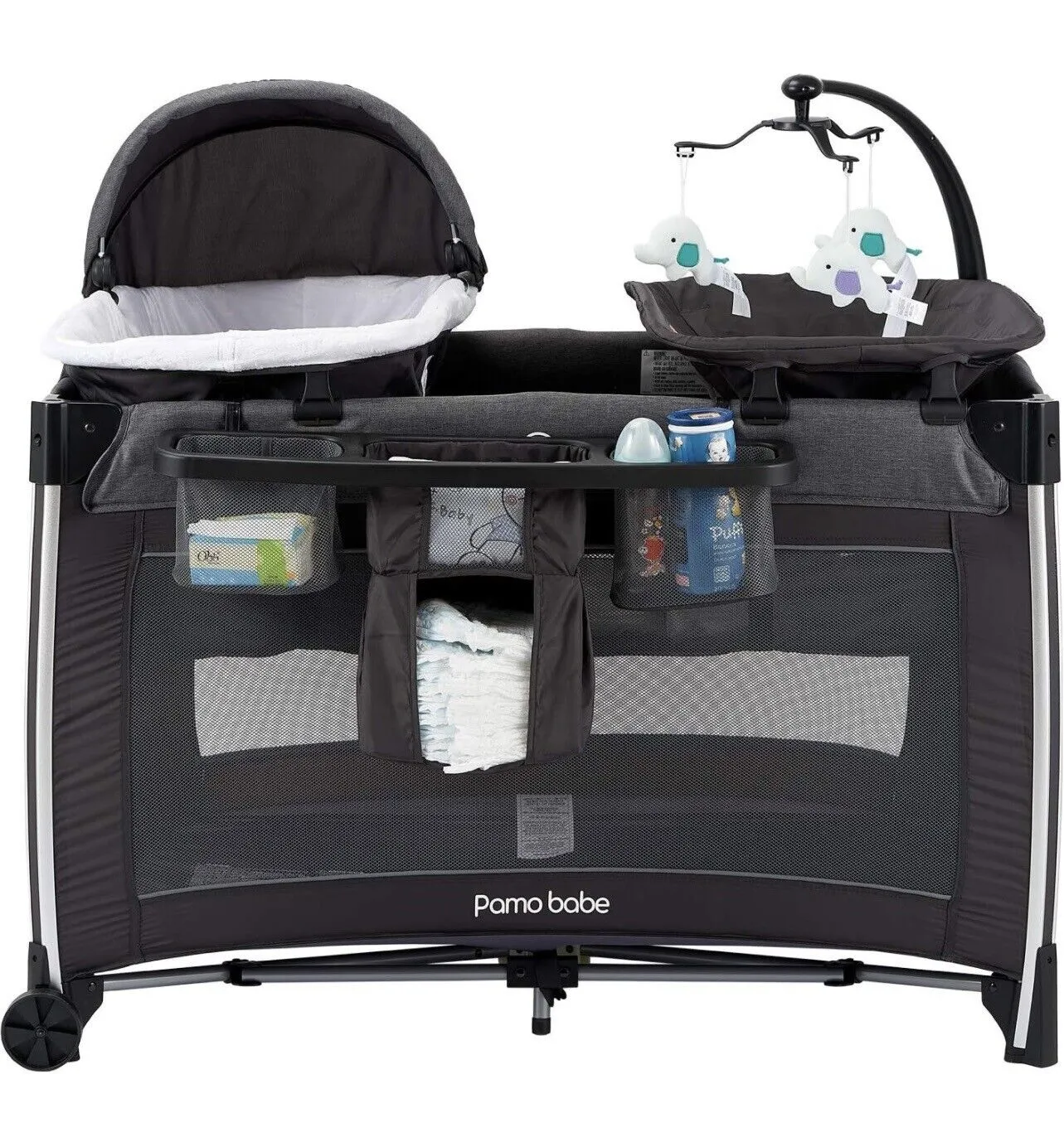 Pamo Babe 4 in 1 Portable Crib For Baby, Nursery Center. CLEARANCE! FINAL SALE!