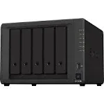 Synology DiskStation DS1522+ NAS Server with Ryzen 2.6GHz CPU, 32GB Memory, 20TB HDD Storage, 1TB M.2 NVMe Ssd, 4 x 1GbE LAN Ports, DSM Operating.