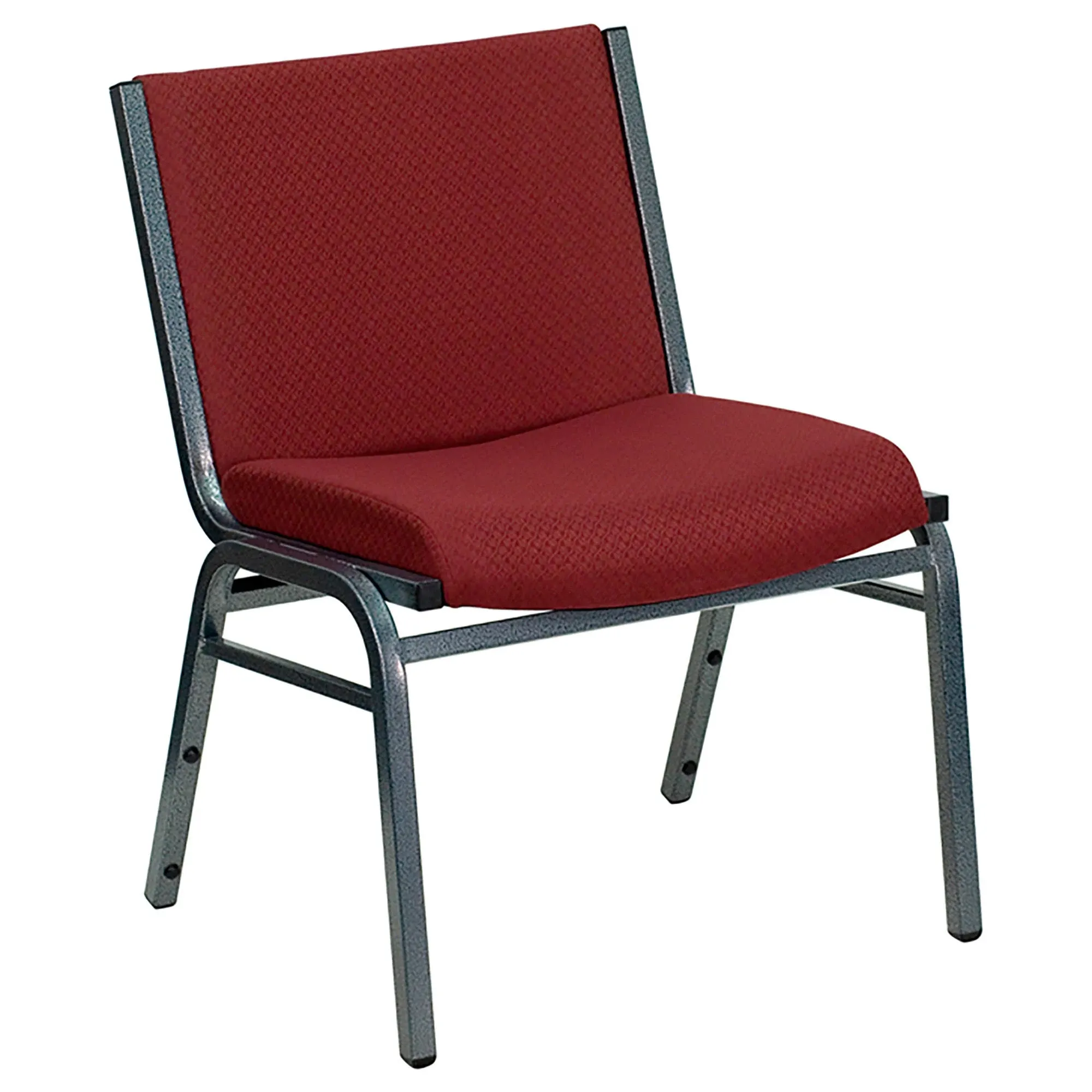 Hercules Series Big & Tall 1000 lb. Rated Burgundy Fabric Stack Chair - by Flash Furniture